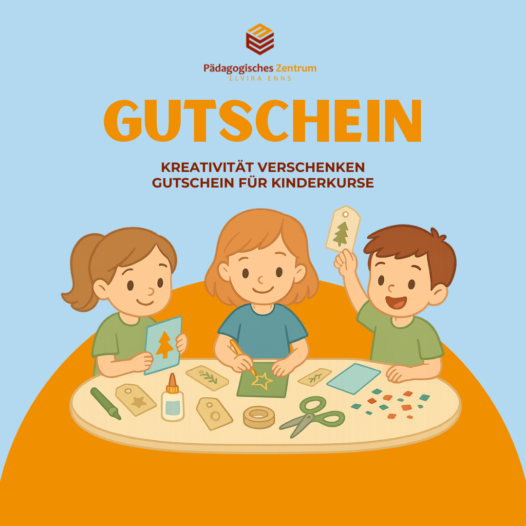 Geschenkgutschein – Kreative Kinderkurse & Workshops